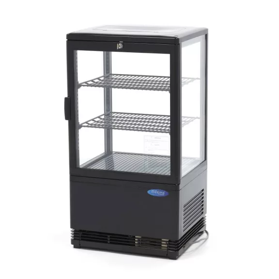 Maxima Asztali hűtővitrin 43cm - 58L – 09400801 Maxima Asztali hűtővitrin 43cm - 58L – 09400801