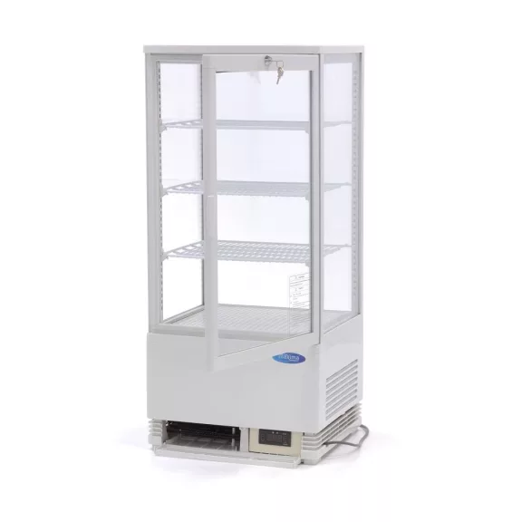 Maxima Asztali hűtővitrin 43cm - 78L - fehér – 09400805 Maxima Asztali hűtővitrin 43cm - 78L - fehér – 09400805