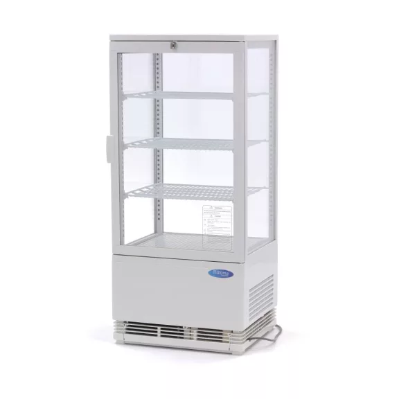 Maxima Asztali hűtővitrin 43cm - 78L - fehér – 09400805 Maxima Asztali hűtővitrin 43cm - 78L - fehér – 09400805