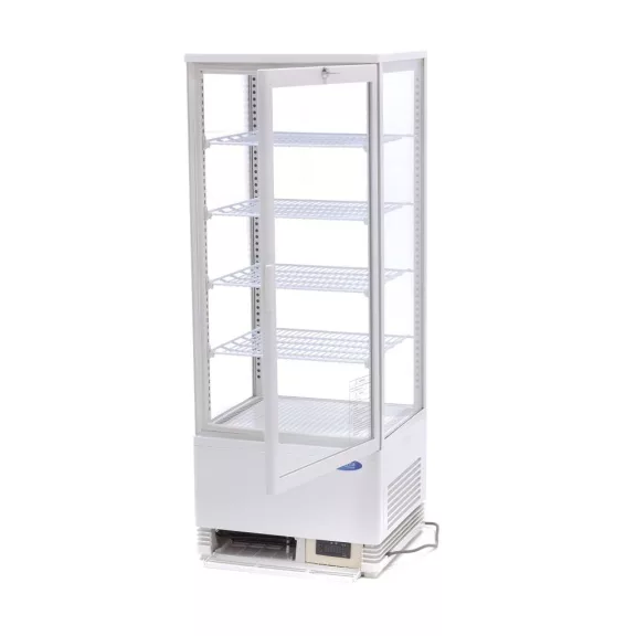 Maxima Asztali hűtővitrin 43cm - 98L - fehér – 09400810 Maxima Asztali hűtővitrin 43cm - 98L - fehér – 09400810