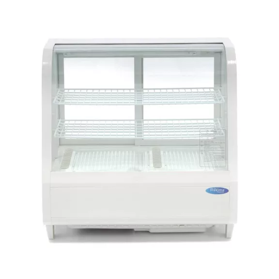 Maxima Asztali hűtővitrin 68cm - 100L - fehér – 09400836 Maxima Asztali hűtővitrin 68cm - 100L - fehér – 09400836