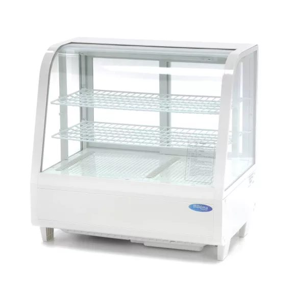 Maxima Asztali hűtővitrin 68cm - 100L - fehér – 09400836 Maxima Asztali hűtővitrin 68cm - 100L - fehér – 09400836