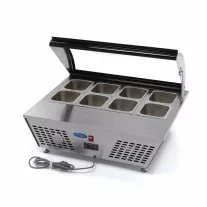 Maxima Salátás hűtő - asztali - 67L - 8 x 1/6 GN – 09400870