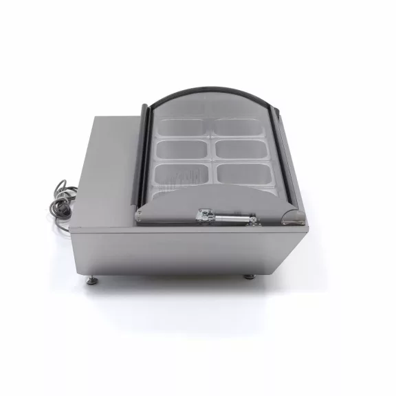 Maxima Salátás hűtő - asztali - 67L - 8 x 1/6 GN – 09400870