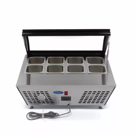 Maxima Salátás hűtő - asztali - 67L - 8 x 1/6 GN – 09400870