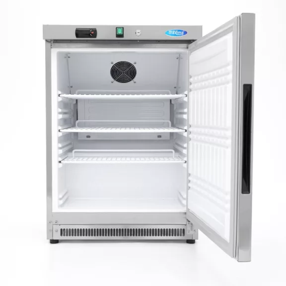 Maxima Hűtőszekrény - 200L - 3 állítható polc - Rozsdamentes Acél – 09405004