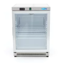 Maxima Hűtőszekrény - 200L - Rozsdamentes Acél - Üvegajtóval – 09405010