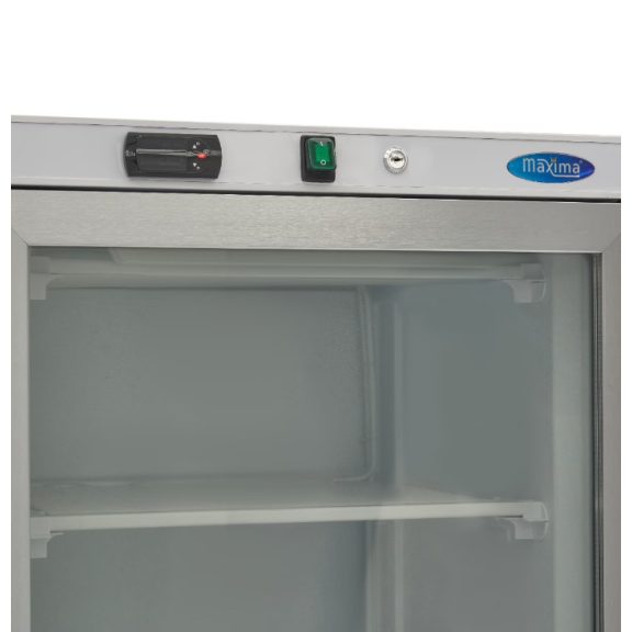 Fagyasztószekrény - 400L - Fehér - Üvegajtóval