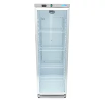 Maxima Hűtőszekrény - 400L - Rozsdamentes Acél - Üvegajtóval – 09405022