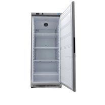   Hűtőszekrény - 600L - 4 állítható polc - Rozsdamentes Acél