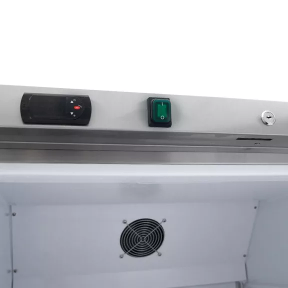 Maxima Hűtőszekrény - 600L - 4 állítható polc - Rozsdamentes Acél – 09405028