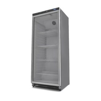 Hűtőszekrény - 600L - Fekete - Üvegajtóval