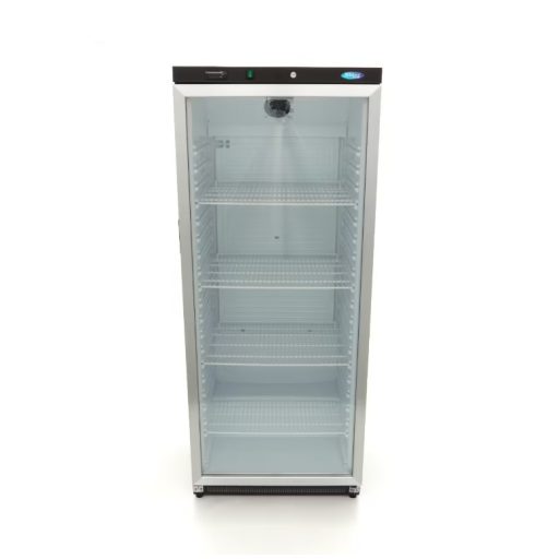 Hűtőszekrény - 600L - Fekete - Üvegajtóval