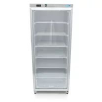 Maxima Fagyasztószekrény - 600L - Rozsdamentes Acél - Üvegajtóval – 09405035