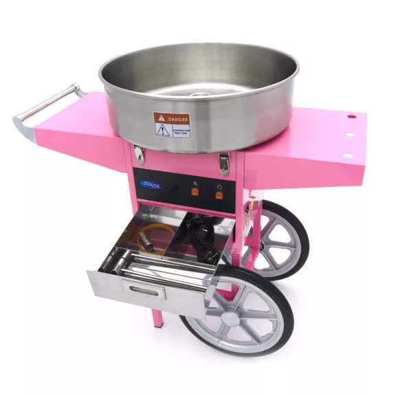 Maxima Vattacukor készítő gép - ø 52cm - Rózsaszín - Kosárral – 09506002 Maxima Vattacukor készítő gép - ø 52cm - Rózsaszín - Kosárral – 09506002