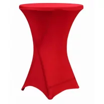 Koktélasztal-huzat, spandex – piros