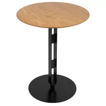 Kerek áttört loft dohányzóasztal Ø60 cm – natúr
