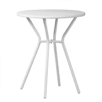 Kerek kerti asztal Ø60 cm – fehér