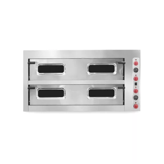 Ferrara Professional PLUS XL6+6 elektromos pizzakemence, 2 aknás, 6+6 pizzás, széles kivitel – 11010000006