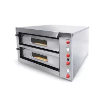 Ferrara Prémium elektromos pizzakemence, 2 aknás, 6+6 pizzás, körben samottos – 11010000022