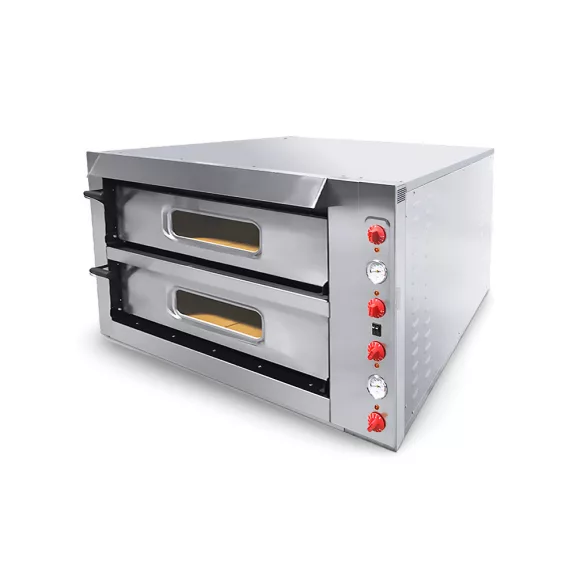 Ferrara Prémium elektromos pizzakemence, 2 aknás, 6+6 pizzás, körben samottos – 11010000022 Ferrara Prémium elektromos pizzakemence, 2 aknás, 6+6 pizzás, körben samottos – 11010000022