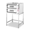 Ferrara Prémium elektromos pizzakemence, 2 aknás, 4+4 pizzás, körben samottos – 11010000023