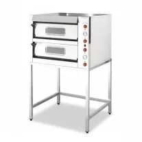 Ferrara Prémium elektromos pizzakemence, 2 aknás, 4+4 pizzás, körben samottos – 11010000023