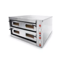 Ferrara XL6+6 elektromos pizzakemence, 2 aknás, 6+6 pizzás, széles kivitel, körben samottos – 11010000052