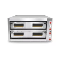 Ferrara Prémium elektromos pizzakemence, 2 aknás, 9+9 pizzás, körben samottos – 11010000065