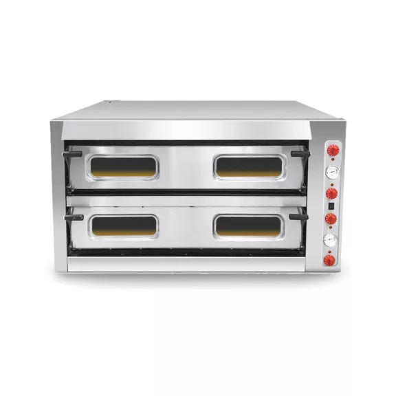 Ferrara Prémium elektromos pizzakemence, 2 aknás, 9+9 pizzás, körben samottos – 11010000065 Ferrara Prémium elektromos pizzakemence, 2 aknás, 9+9 pizzás, körben samottos – 11010000065