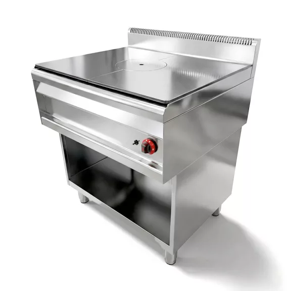Ferrara Professional ipari gázüzemű francia lapos tűzhely, 800 mm, 700-as főzősorba – 12000100039