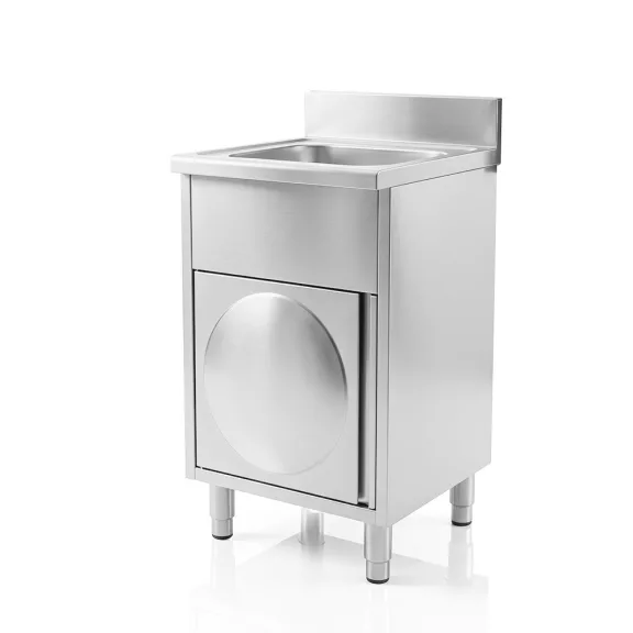 Kézmosó lábon álló 500x500x850 mm csaptelep nélkül, teljes burkolattal Kézmosó lábon álló 500x500x850 mm csaptelep nélkül, teljes burkolattal