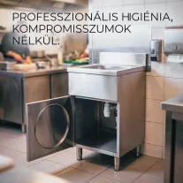   Kézmosó lábon álló 500x500x850 mm csaptelep nélkül, teljes burkolattal