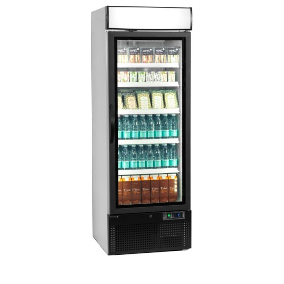 üvegajtós hűtő – italhűtő TEFCOLD 515 / 412 Liter