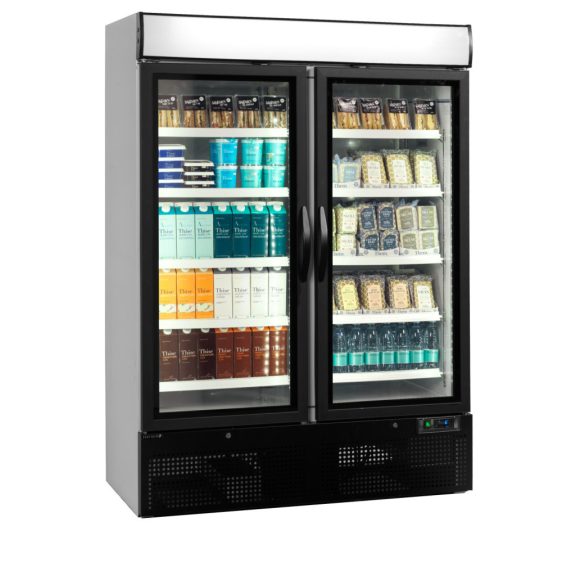 üvegajtós hűtő – italhűtő TEFCOLD 1149 / 1079 Liter
