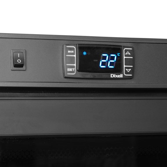 üvegajtós hűtő – italhűtő / GN 2/1 TEFCOLD 605 / 570 Liter
