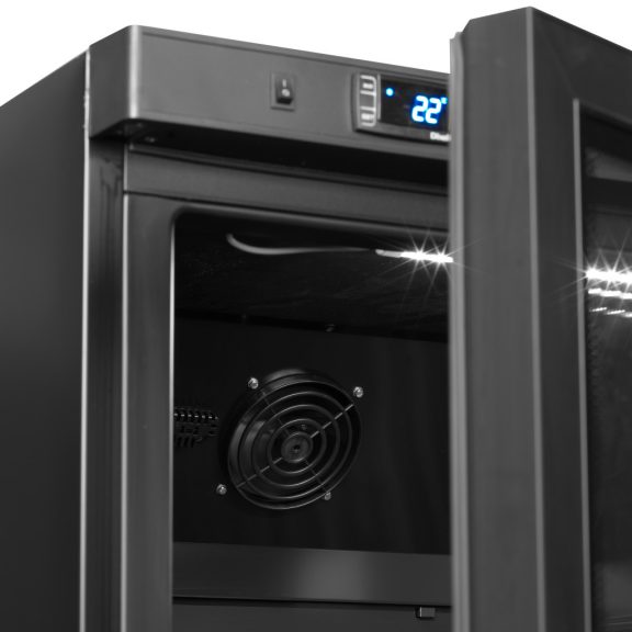 üvegajtós hűtő – italhűtő / GN 2/1 TEFCOLD 605 / 570 Liter