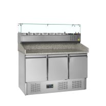   Hűtött munkaasztal - Pizzériáknak - TEFCOLD 400 / 368 Liter
