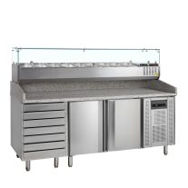   Hűtött munkaasztal - Pizzériáknak - TEFCOLD 390 / 370 Liter