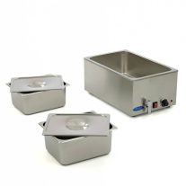 Maxima Bain Marie leeresztő csappal és 2 x 1/2 GN szettel
