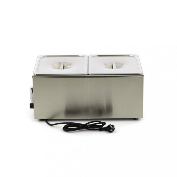 Maxima Bain Marie leeresztő csappal és 2 x 1/2 GN szettel
