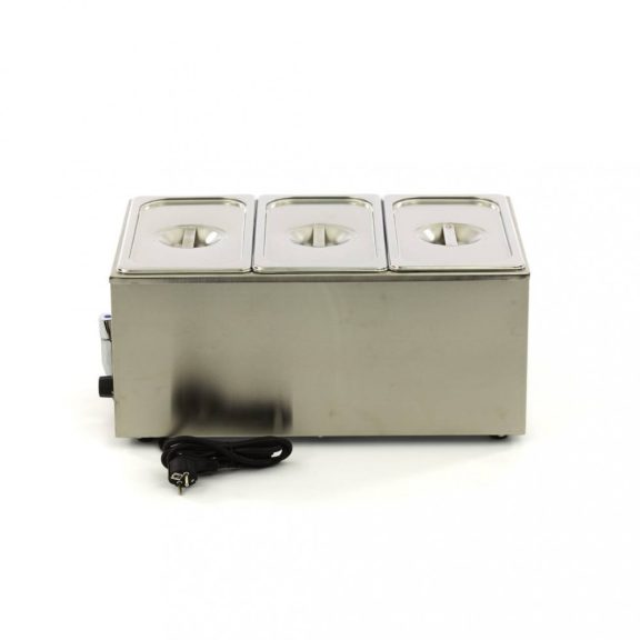 Maxima Bain Marie leeresztő csappal és 3 x 1/3 GN szettel