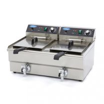 Maxima Elektromos Fritőz 2 x 16L - leeresztő csappal