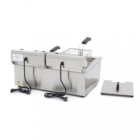 Maxima Elektromos Fritőz 2 x 16L - leeresztő csappal