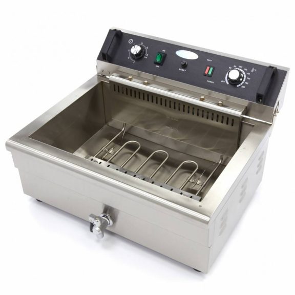 Maxima Elektromos Fritőz - 1 X 20L - Halsütő - leeresztő csappal