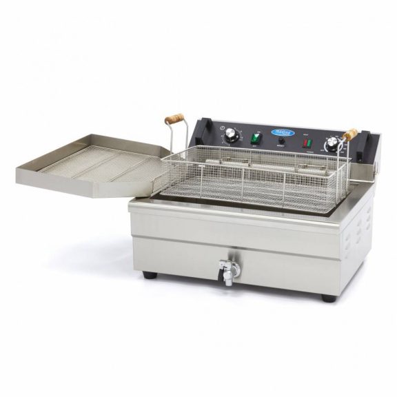 Maxima Elektromos Fritőz - 1 X 20L - Halsütő - leeresztő csappal