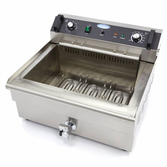 Maxima Elektromos Fritőz - 1 x 30L - Halsütő - leeresztő csappal