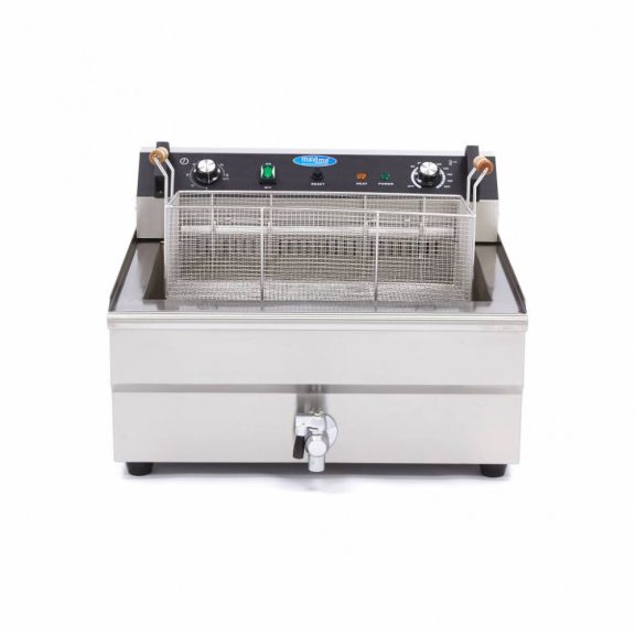 Maxima Elektromos Fritőz - 1 x 30L - Halsütő - leeresztő csappal