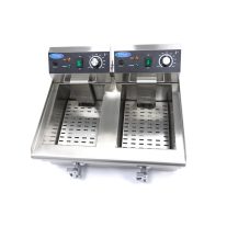 Maxima elektromos Fritőz 2 x 10L - leeresztő csappal