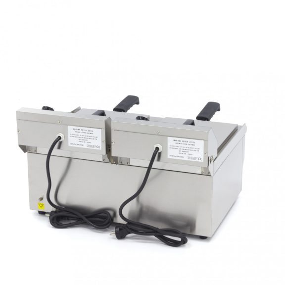 Maxima elektromos Fritőz 2 x 10L - leeresztő csappal